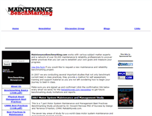 Tablet Screenshot of maintenancebenchmarking.com